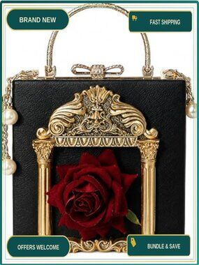 PU Fabric Evening Clutch with Metal Hardware for Wedding Party